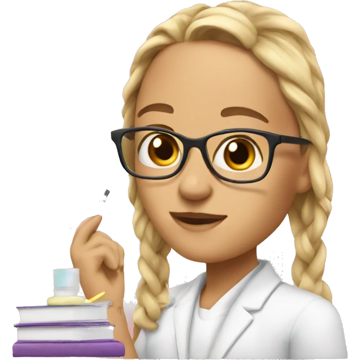 Studying with skincare  emoji