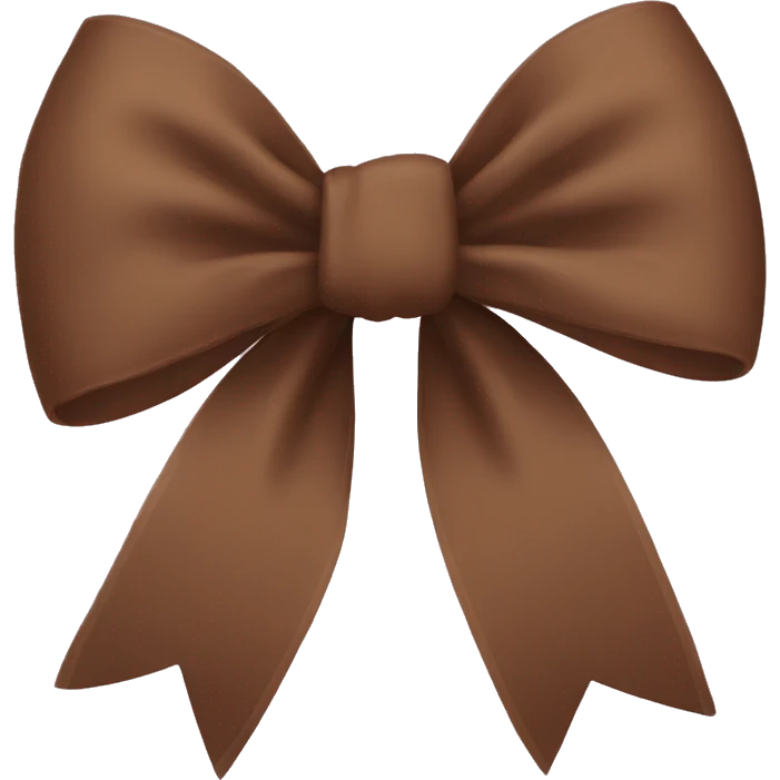 Brown bow  emoji