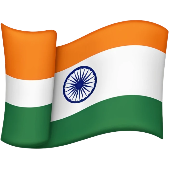 Indian flag 3d emoji