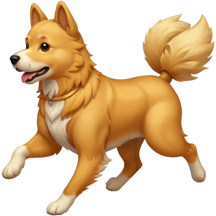 a dog running emoji