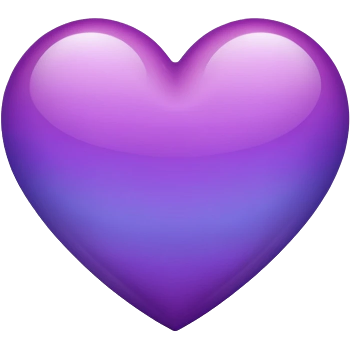 A heart with a purple gradient on it ￼ emoji