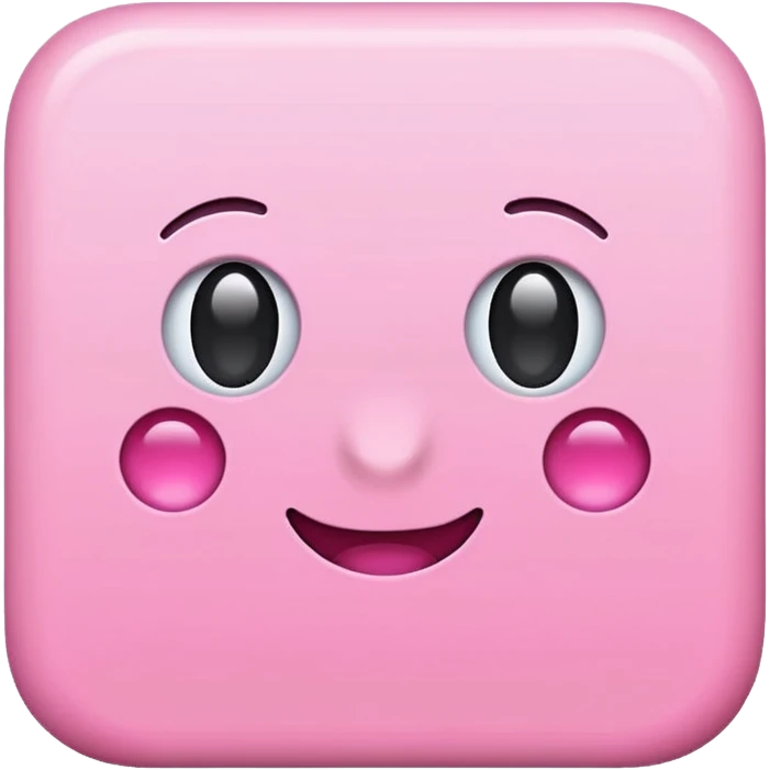 Pink square emoji