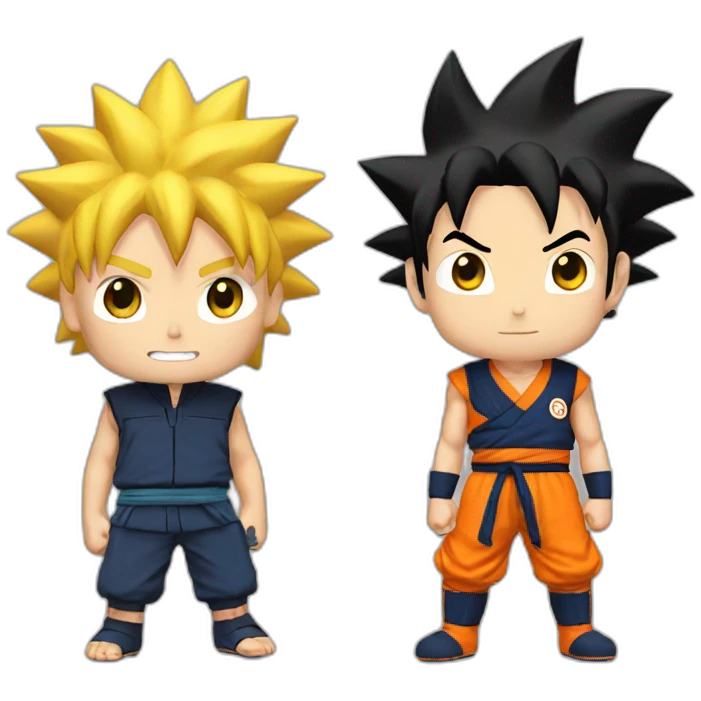 Naruto and goku emoji