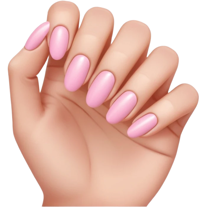 Soft pink manicure emoji