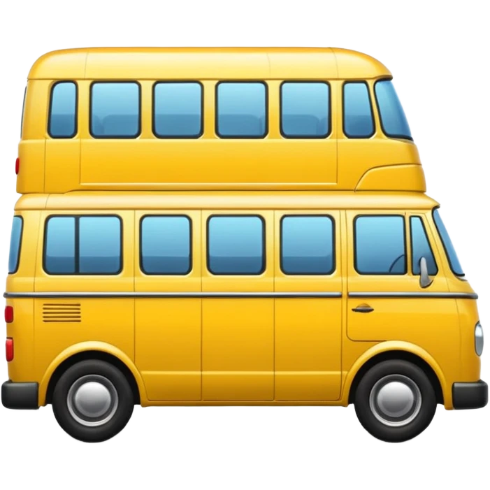 yellow minibus emoji