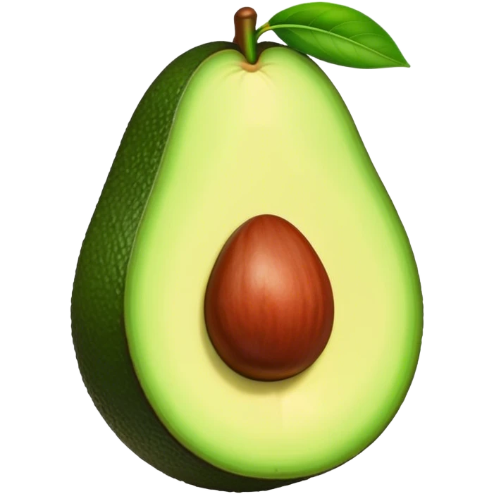 Un aguacate con labios  emoji