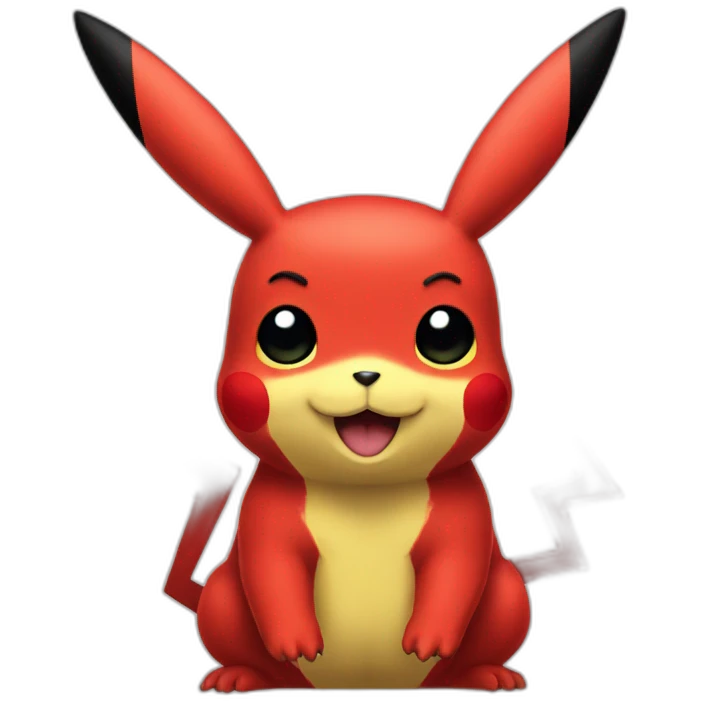 Red Pikachu emoji