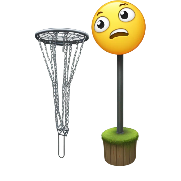 Disc golf basket  emoji