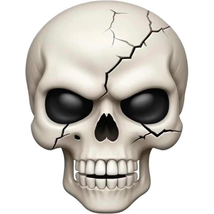 Angry skull emoji