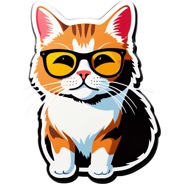 Cat with sunglasses emoji