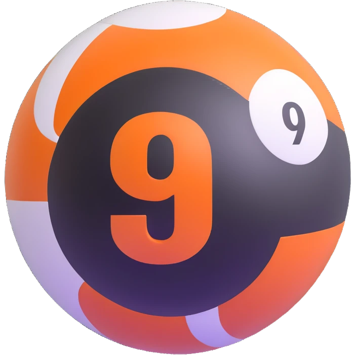 pool ball number 9 emoji