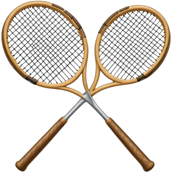 Half tennis racquet half fork emoji