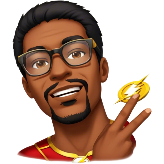 As the flash emoji