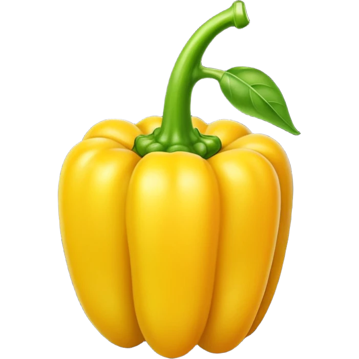 Yellow pepper: small stem emoji