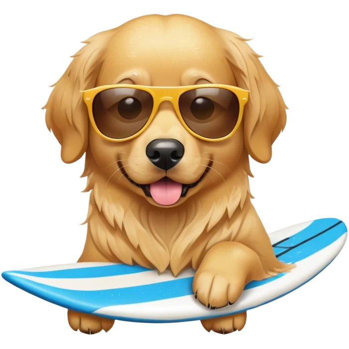 surf-style dog  emoji