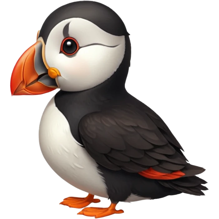 Puffin and heart emoji
