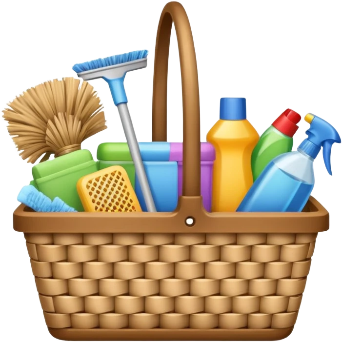 cleaning basket emoji