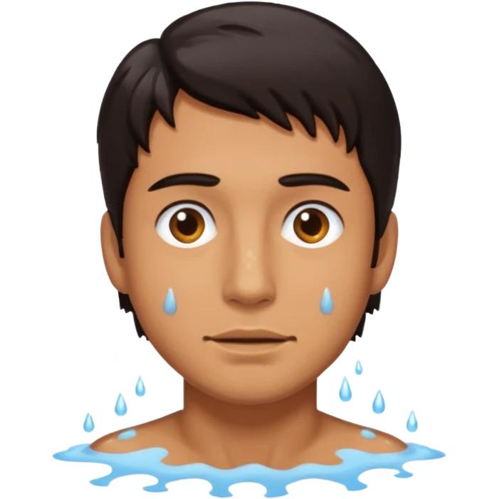 wet man emoji