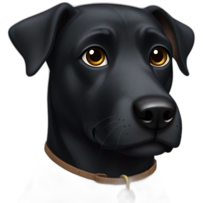 black dog emoji