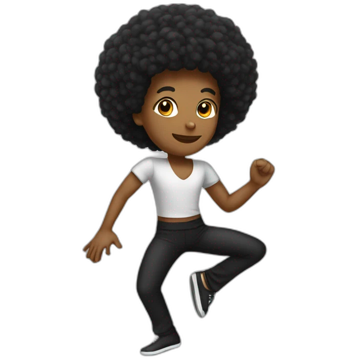 Danseur afro emoji