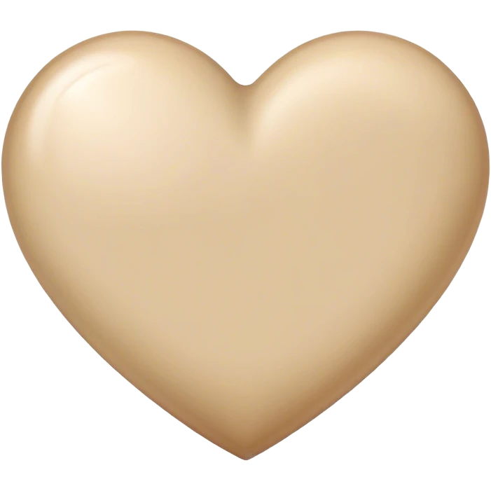 Beige heart  emoji