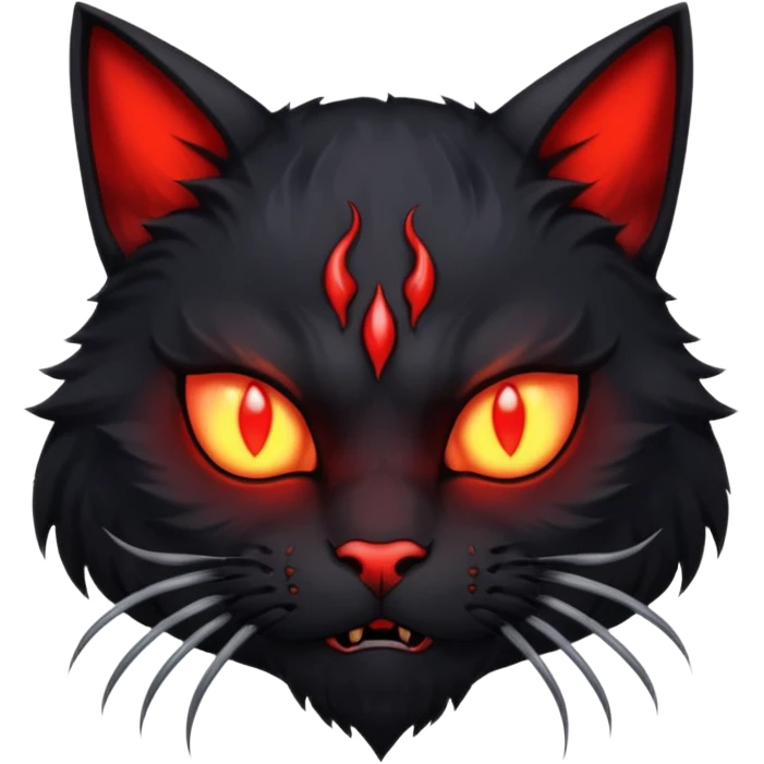 Demon cat emoji