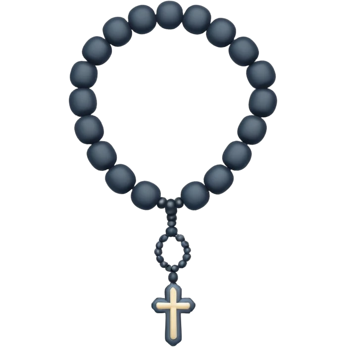 white prayer bead thread  emoji