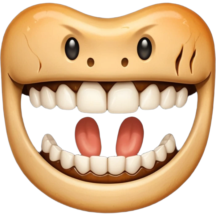 Grilled teeth emoji