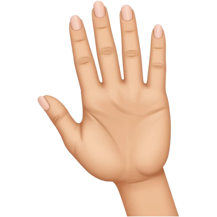 A hand with only the thumb pointy and middle finger raised emoji