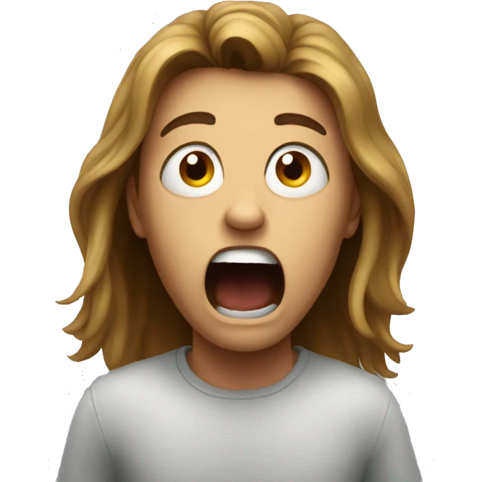 Terrified  emoji