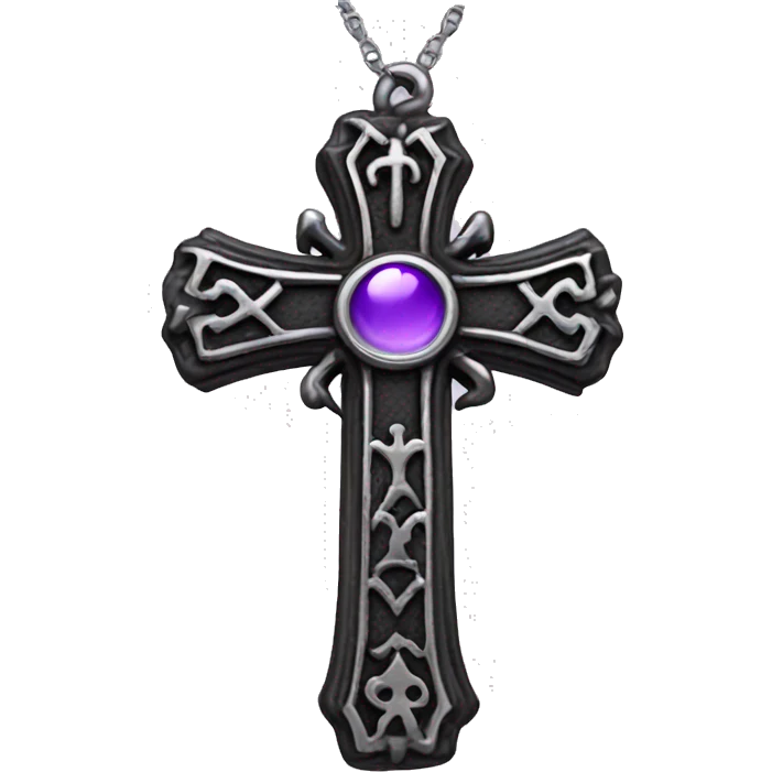 Gothic cross charm  emoji