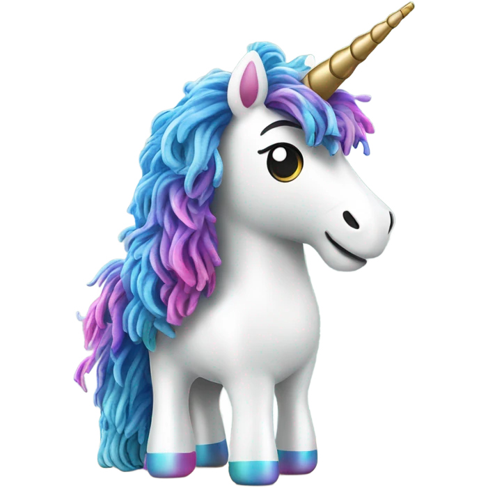 Unicorn mop emoji