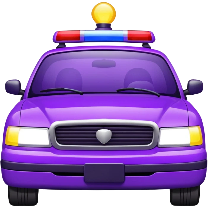 purple police car light emoji
