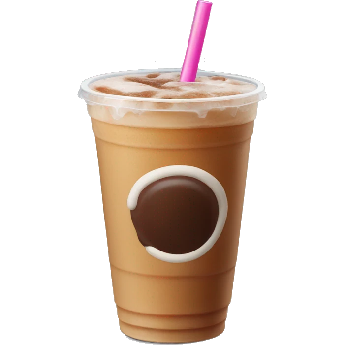 Dunkin’ Donuts iced coffee emoji