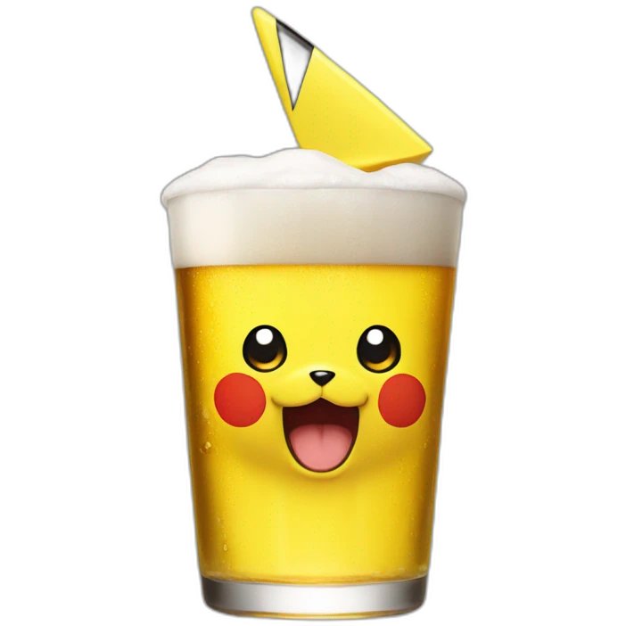 Pikachu bier emoji