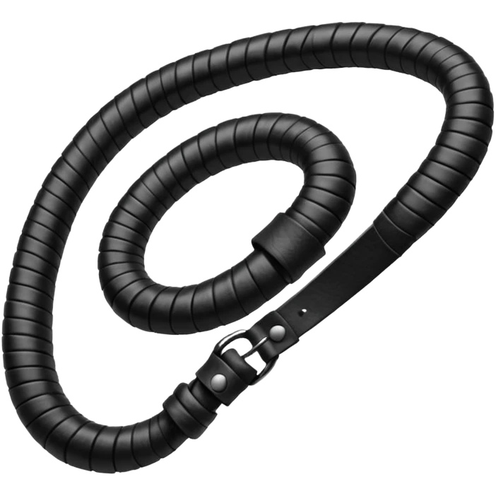 Black belt whip emoji