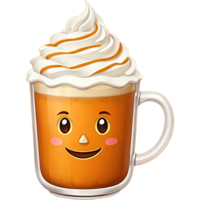 Pumpkin spiced latte emoji