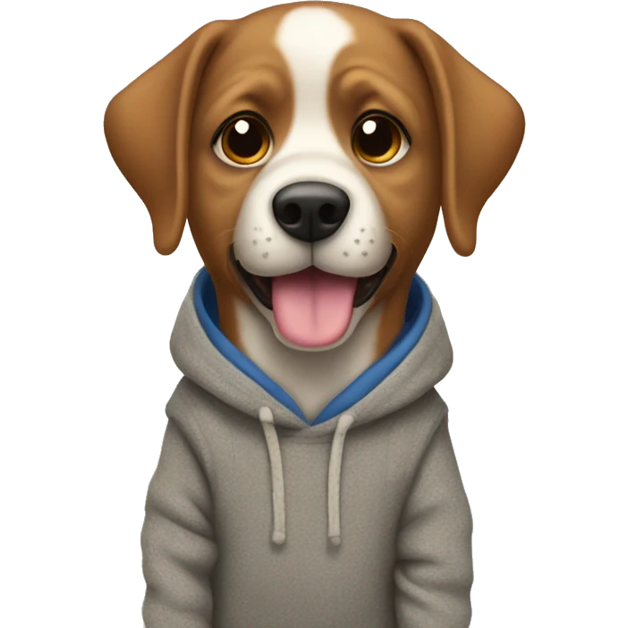 Perro con un suéter  emoji