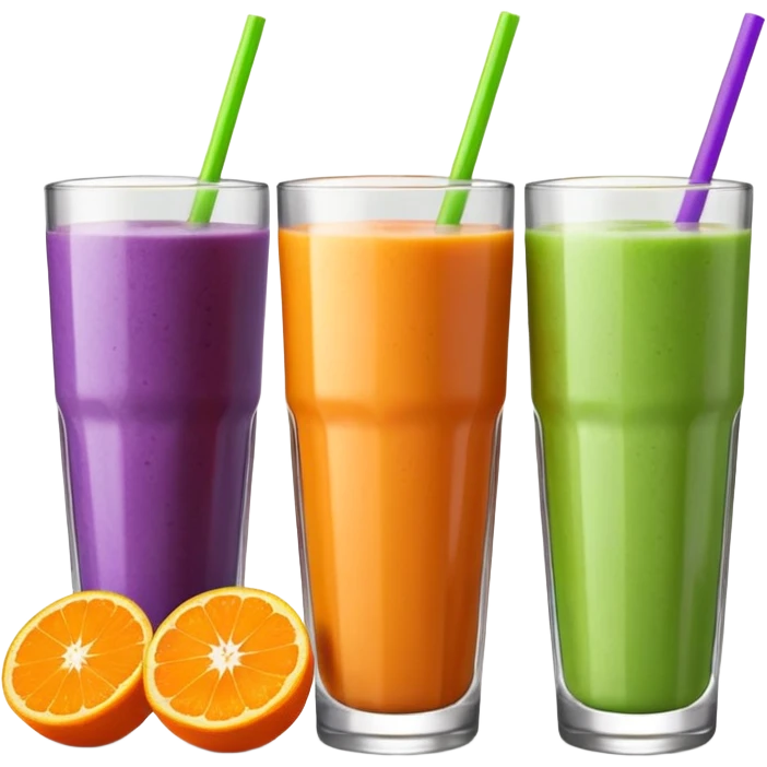 Half-Filled Glasses smoothie emoji