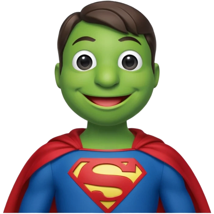 kermit as superman emoji