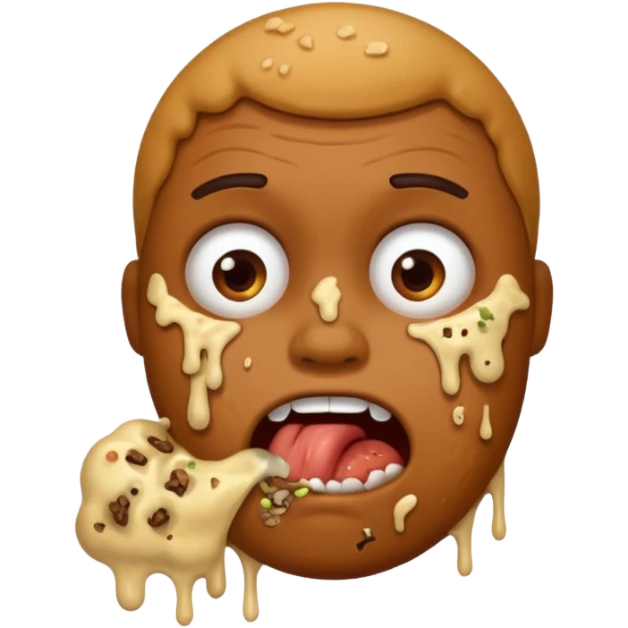nasty, disgusting vomit - person emoji