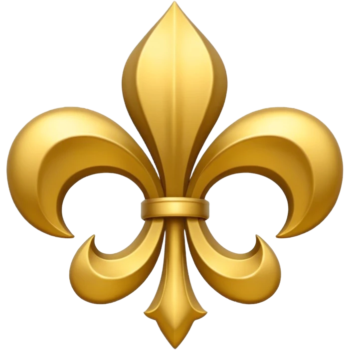 Flor de Lis ouro emoji