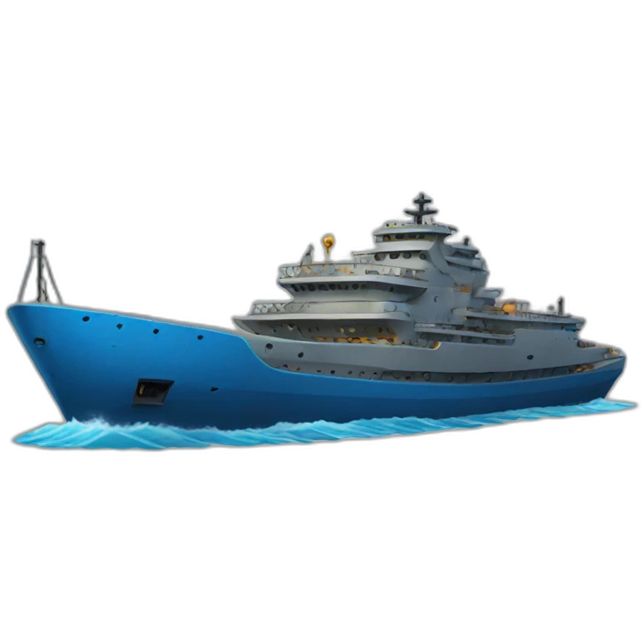 new blue ship emoji