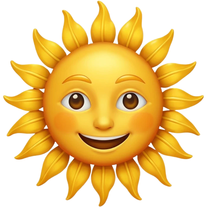 smiling sun emoji