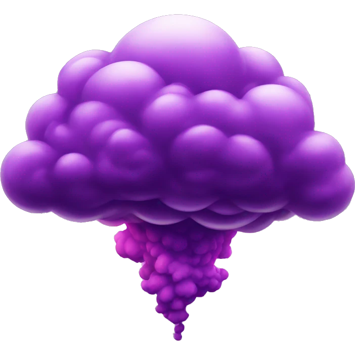purple Explosion cloud emoji