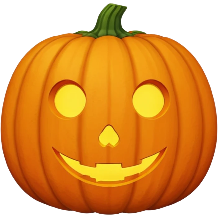 pumpkin no face emoji