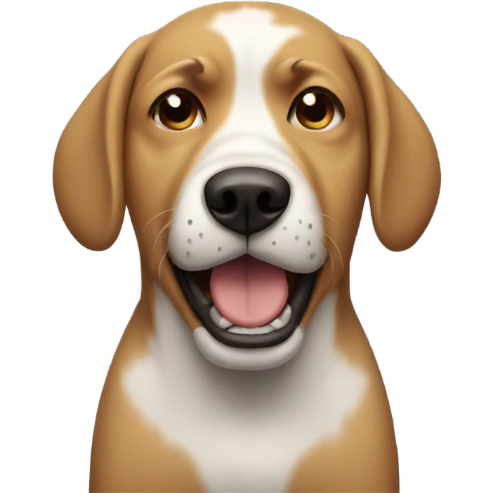 Crying dog emoji