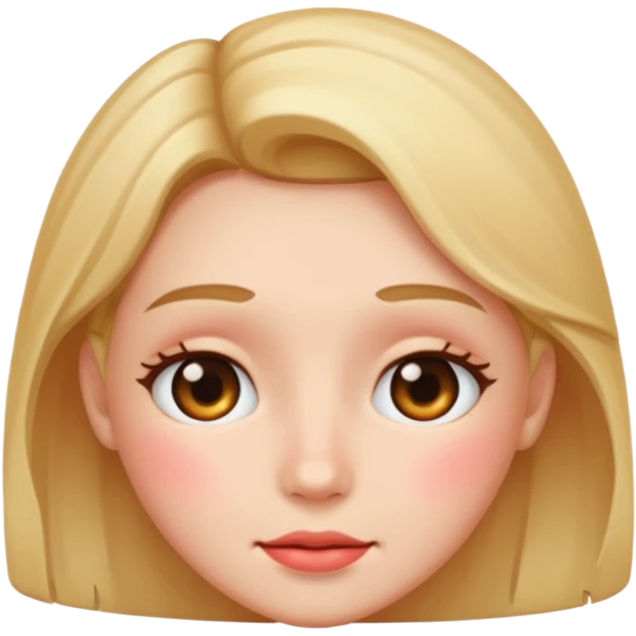 Blushing emoji