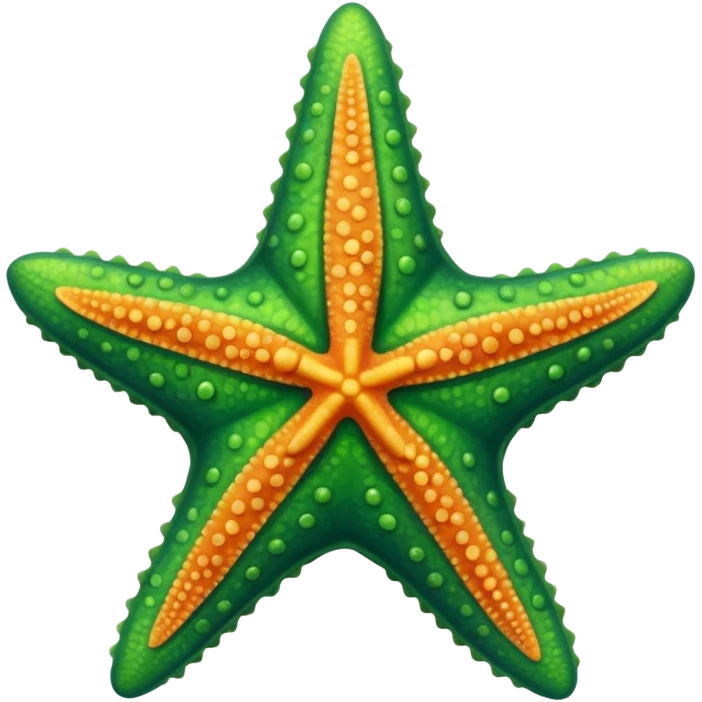 Green starfish emoji