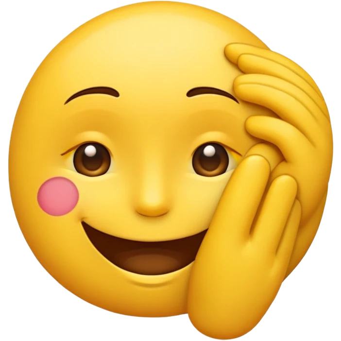 Un emoji qui embrasse un autre emoji  emoji